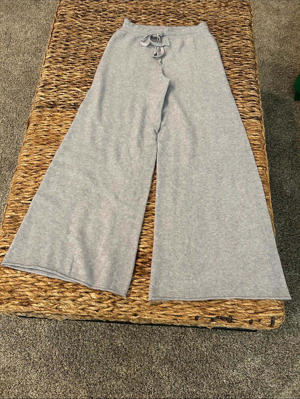 Jaki Wide-Leg Knit Relaxed Pants - Women's Heather Gray